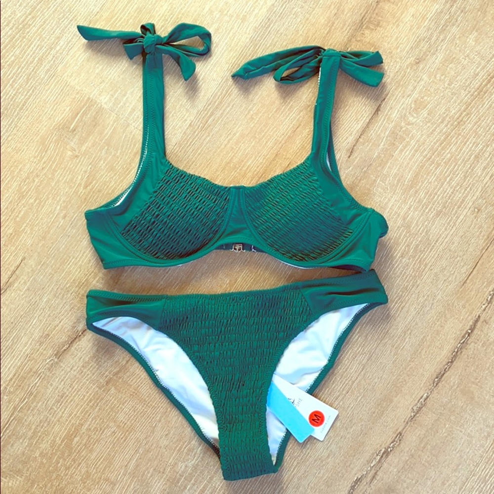 (NWT) CUPSHE FOREST GREEN BIKINI SET 🌱